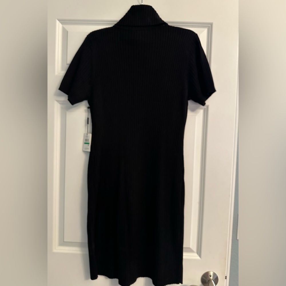 NWT Calvin Klein black sweater dress- sz Lg